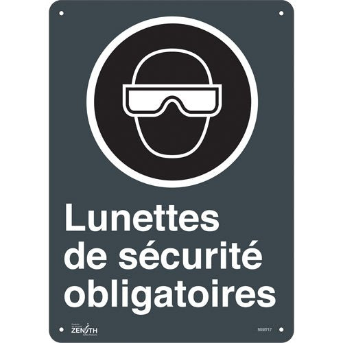 SGM717-"Lunettes De Sécurité Obligatoires" Sign