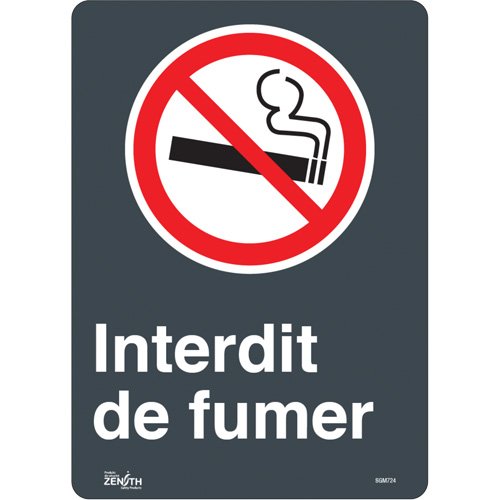 SGM724-"Interdit De Fumer" Sign