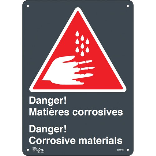 SGM728-"Matières Corrosives/Corrosive Materials" Sign