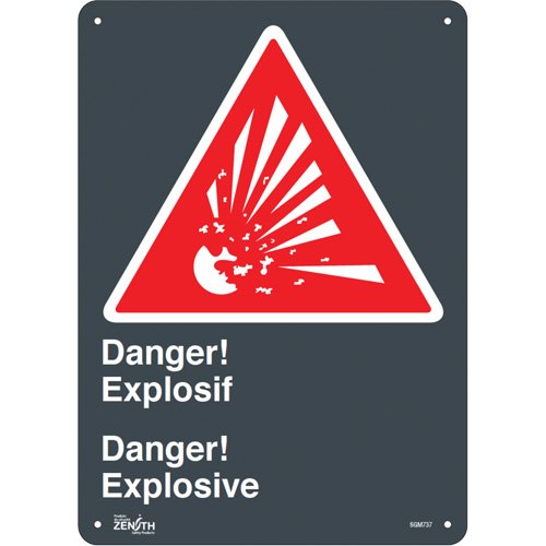SGM737-"Explosif/Explosive" Sign