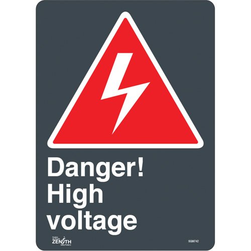 SGM742-"High Voltage" Sign