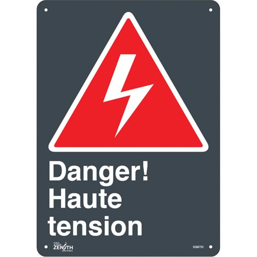 SGM750-"Haute Tension" Sign