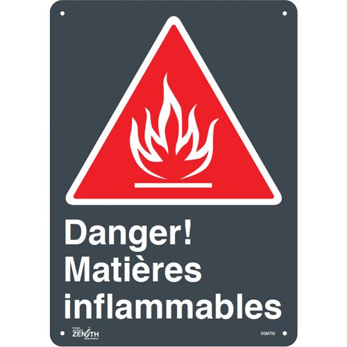 SGM756-"Matières Inflammables" Sign