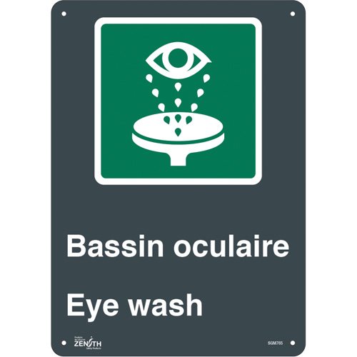 SGM765-"Bassin Oculaire/Eye Wash" Sign