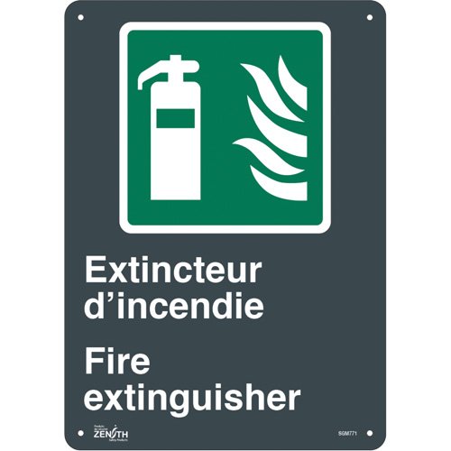 SGM771-"Extincteur D'Incendie/Fire Extinguisher" Sign