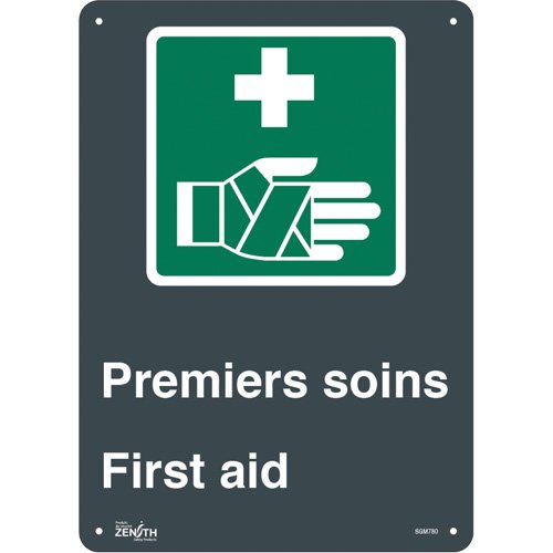 SGM780-"Premier Soins/First Aid" Sign