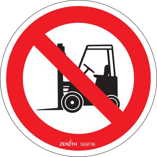 SGM796-No Forklifts CSA Standard Safety Sign