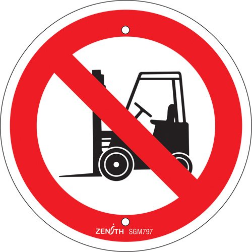 SGM797-No Forklifts CSA Standard Safety Sign