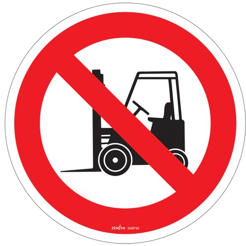 SGM799-No Forklifts CSA Standard Safety Sign