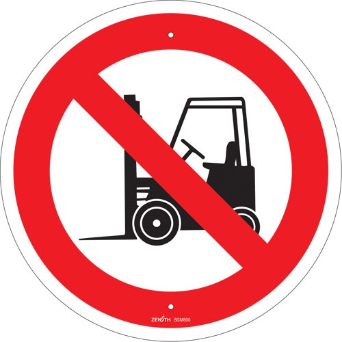 SGM800-No Forklifts CSA Standard Safety Sign