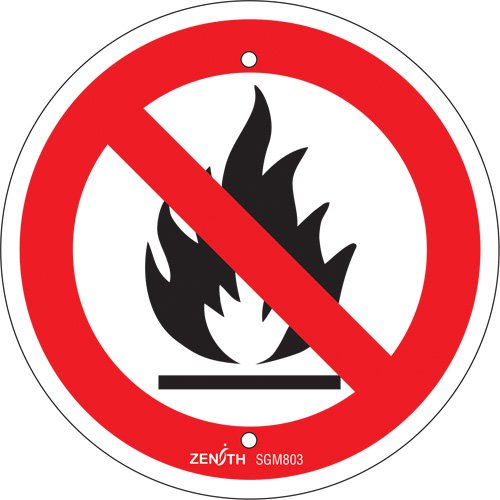 SGM803-No Open Flames CSA Standard Safety Sign