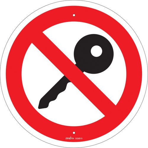 SGM818-Turn Off Engine CSA Standard Safety Sign