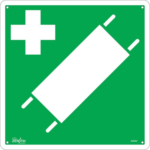 SGN091-First Aid Stretcher CSA Standard Safety Sign