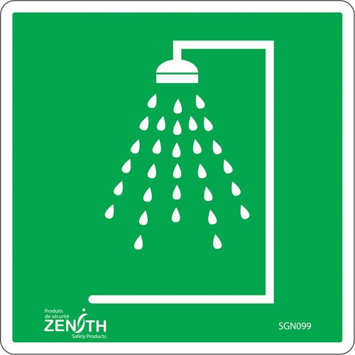 SGN099-Emergency Shower CSA Standard Safety Sign