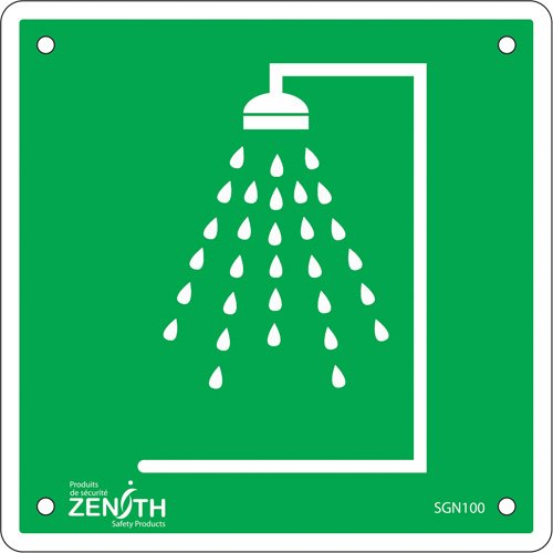 SGN100-Emergency Shower CSA Standard Safety Sign