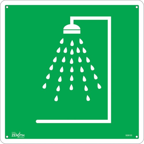 SGN103-Emergency Shower CSA Standard Safety Sign