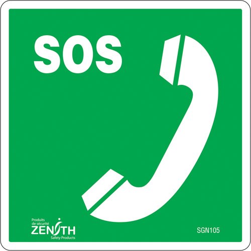 SGN105-Emergency Telephone CSA Standard Safety Sign