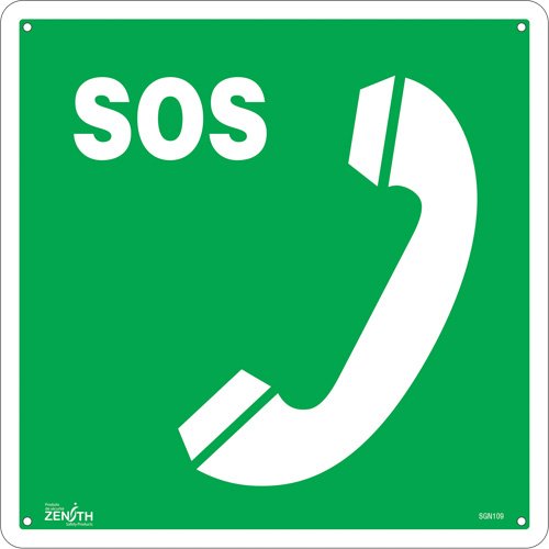 SGN109-Emergency Telephone CSA Standard Safety Sign