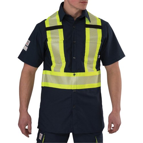 SGN925-Ripstop High Visibility Short Sleeved Shirt