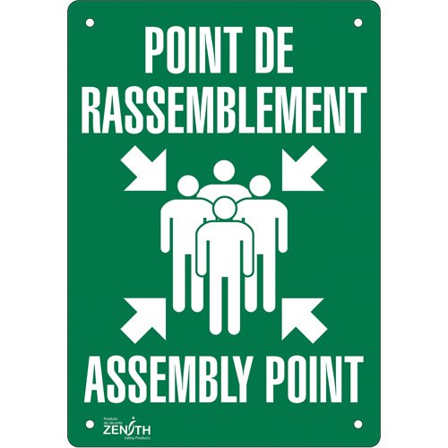SGP170-"Point de rassemblement/Assembly Point" Sign