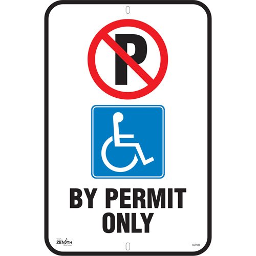 SGP338-"By Permit Only" Parking Sign