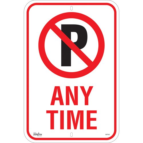 SGP343-No Parking "Any Time" Sign
