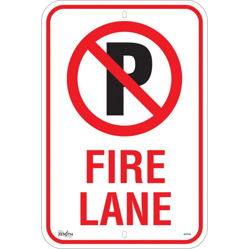 SGP345-No Parking "Fire Lane" Sign