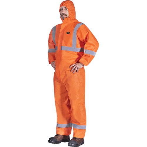SGP706-Hooded Coveralls with Reflective Tape