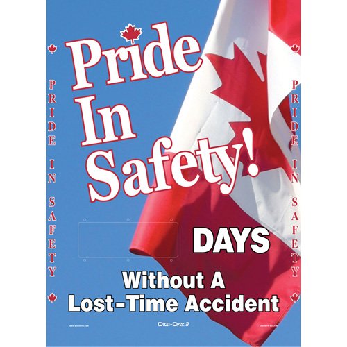 SGQ941-Digi-Day® Electronic Scoreboard Motivational Safety Sign