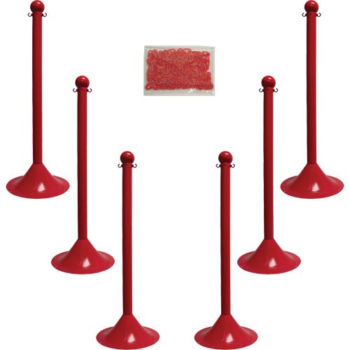 SGR057-Light-Duty Stanchion & Chain Kit