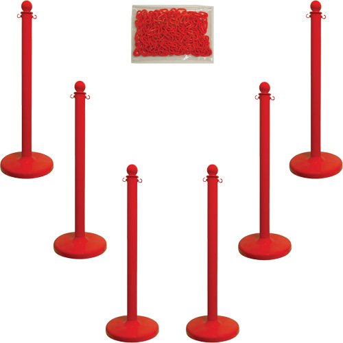 SGR064-Medium-Duty Stanchion & Chain Kit
