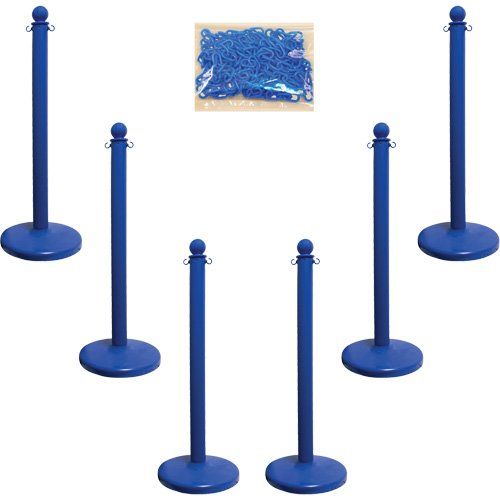 SGR065-Medium-Duty Stanchion & Chain Kit