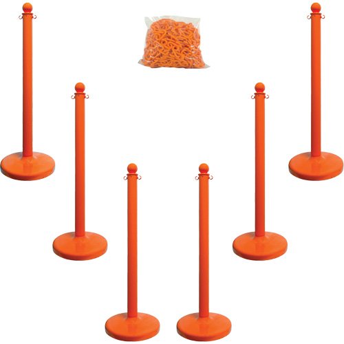 SGR066-Medium-Duty Stanchion & Chain Kit