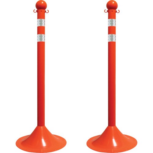 SGR080-Light-Duty Reflective Stanchion Set