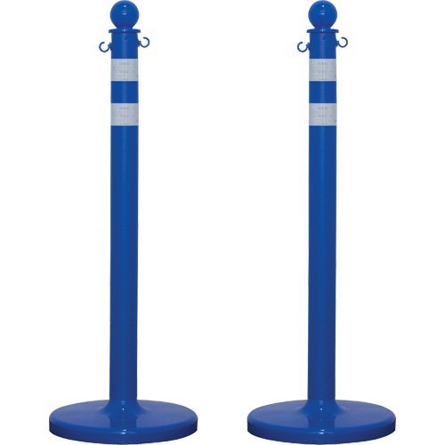 SGR082-Medium-Duty Reflective Stanchion Set