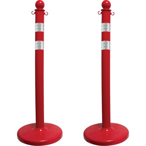 SGR086-Medium-Duty Reflective Stanchion Set