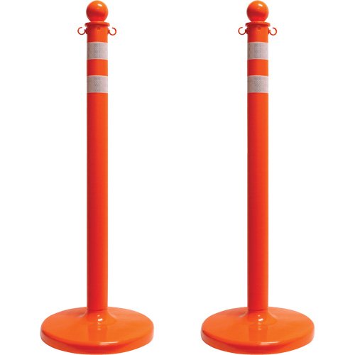 SGR087-Medium-Duty Reflective Stanchion Set
