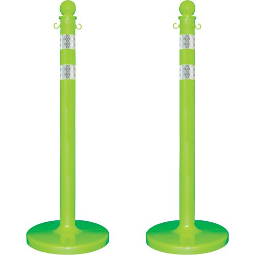 SGR088-Medium-Duty Reflective Stanchion Set