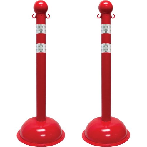 SGR093-Heavy-Duty Reflective Stanchion Set