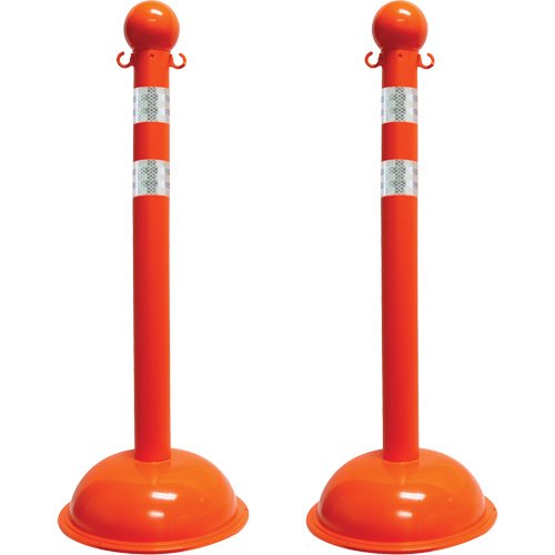 SGR094-Heavy-Duty Reflective Stanchion Set