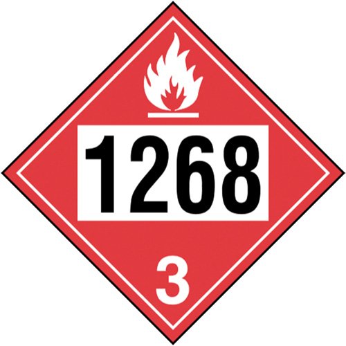 SGR348-1268 Petroleum Distillates TDG Placard