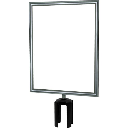SGU844-Heavy-Duty Vertical Sign Holder with Tensabarrier® Post Adapter
