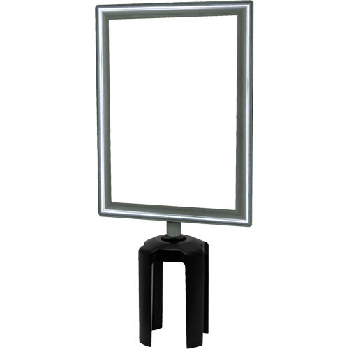 SGU847-Heavy-Duty Vertical Sign Holder with Tensabarrier® Post Adapter