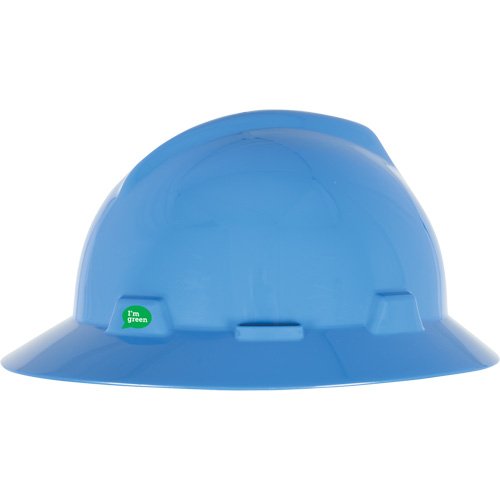 SGW080-V-Gard® GREEN Slotted Full Brim Hard Hat