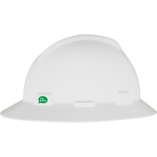 SGW082-V-Gard® GREEN Slotted Full Brim Hard Hat