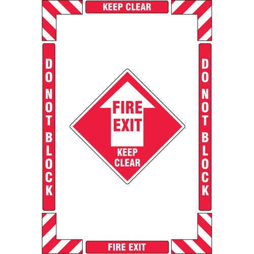 SGY031-"Fire Exit" Floor Marking Kit