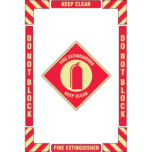 SGY037-"Fire Extinguisher" Floor Marking Kit
