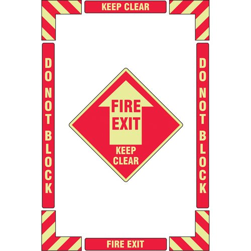 SGY038-"Fire Exit" Floor Marking Kit