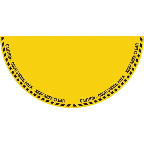 SGY040-"Caution" Half Circle Swing Door Floor Sign