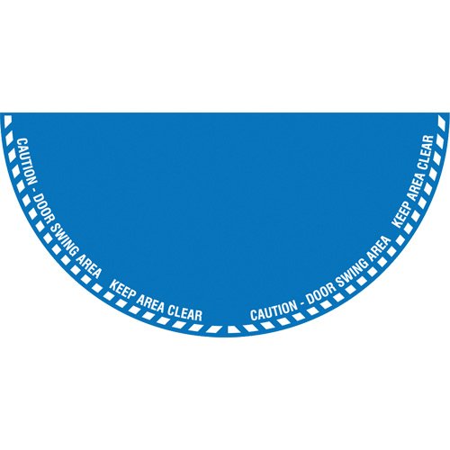 SGY042-"Caution" Half Circle Swing Door Floor Sign